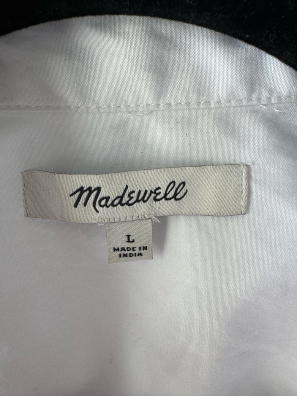 Madewell White long sleeve shirt - Picture 3 of 6